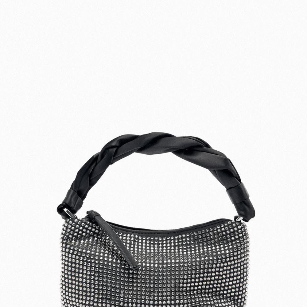Elegant Black Studded Women's Bag